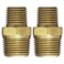 Milton Hex Nipple Hose Fitting, 3/8" MNPT x 1/4" MNPT, Single (S-646-1)