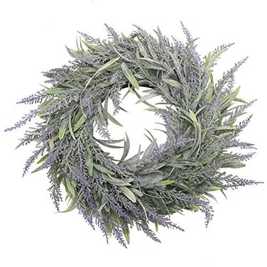 Plastic Wreath Artificial Door Hanging Wall Window Flower Green Leaf Wreath Home Wedding Party Decor Photo Prop 32cm in Diameter