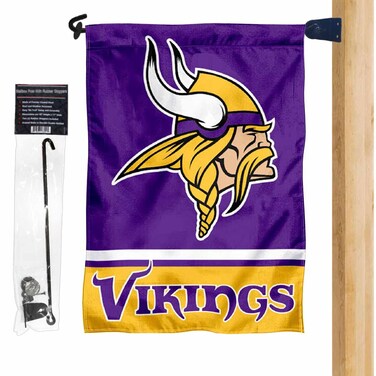 WinCraft Vikings Garden Flag and Mailbox Post Pole Holder Mount