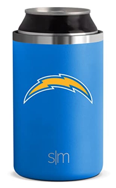 Simple Modern Officially Licensed NFL Los Angeles Chargers Gifts for Men, Women, Dads, Fathers Day   Insulated Ranger Can Cooler for Standard 12oz Cans - Beer, Seltzer, and Soda