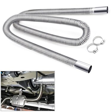 COLOR TREE 1 inch Stainless Steel Exhaust Pipe Parking Air Heater Fuel Tank Diesel Gas Vent Hose Length 78 Inch