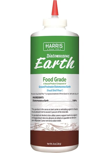 HARRIS Diatomaceous Earth Food Grade, Half Pound with Easy Application Puffer Tip