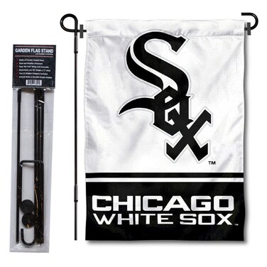 WinCraft Chicago White Sox Garden Flag with Stand Holder