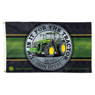 WinCraft John Deere Flag 3'x5' Deluxe IM in Tractor