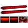Nilight 2PCS 16Inch 11 LED Red Trailer Light Bar for Park Stop Turn signals Tail Brake Light DOT Compliant IP65 Waterproof Truck Trailer Marker ID Bar