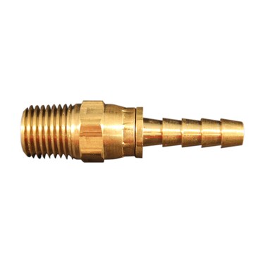 Milton 611-4 1/4" M. End, 1/4" ID Hose - Full Swivel