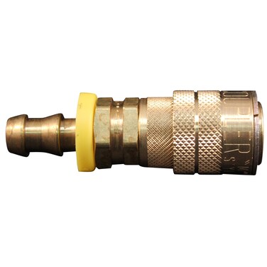 Milton 1717 - 6 3/8" Hose Barb M Style Push On and Lock Coupler - Box of 10