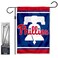 WinCraft Phillies New Bell Garden Flag with Stand Holder Flagpole