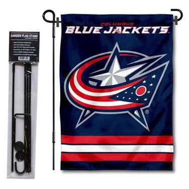 WinCraft Columbus Blue Jackets Garden Flag with Pole Stand Holder