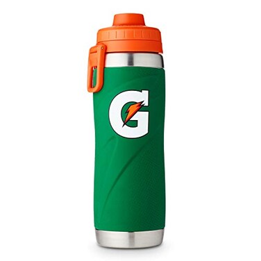 Gatorade Stainless Steel Sport Bottle, 26oz, Double-Wall Insulation, Green , 26oz (Pack of 1)