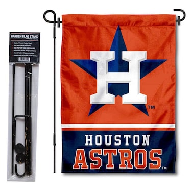 WinCraft Houston Astros Garden Flag with Stand Holder