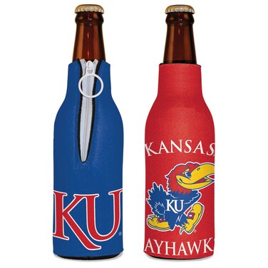 WinCraft NCAA Kansas Jayhawks Bottle Cooler, Team Colors, One Size
