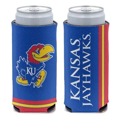 WinCraft NCAA Kansas Jayhawks Slim Can Cooler, Team Colors, One Size