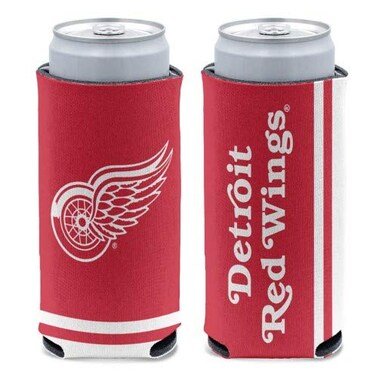 NHL Detroit Red Wings Slim Can Cooler, Team Colors, One Size