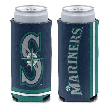 Wincraft MLB Seattle Mariners Slim Can Cooler, Team Colors, One Size