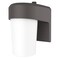 HALO FE 1-Light Bronze LED Outdoor Lantern Sconce with Dusk to Dawn