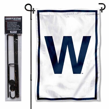 Chicago Baseball Win Garden Flag and Pole Stand Mount