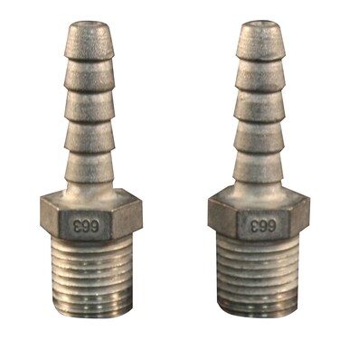 Milton 663 1/4" M End, 1/4" ID Hose