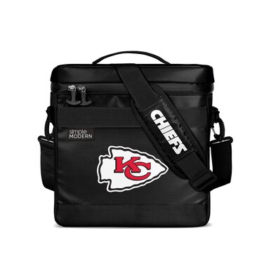 Simple Modern Officially Licensed NFL Kansas City Chiefs Day Cooler for 12 Cans   Soft Insulated Ice Chest with Carrying Strap &amp; Handle   Lunch Box Travel, Game Day   11 Liter   Kansas City Chiefs
