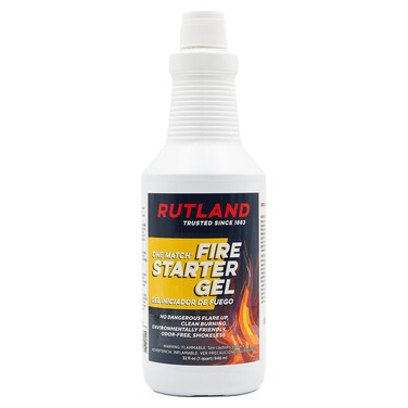 Rutland Products One Match Gel Fire Starter, 32 fl. oz. (Package may vary), White