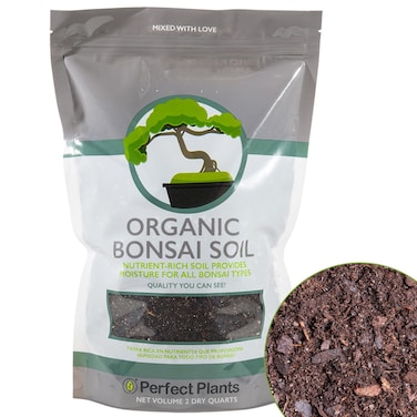 Bonsai Soil by Perfect Plants - 2qts.   Premium All-Purpose Mix Bonsai Tree Varieties