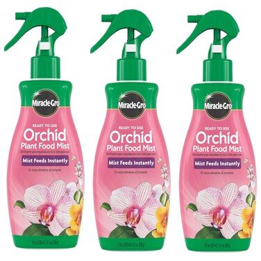 Miracle-Gro Ready to Use Orchid Plant Food Mist, Indoor Orchid Plants, 8 oz, 3-Pack