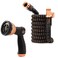 Pocket Hose Copper Bullet Expandable Garden Hose 25 FT w/10 Pattern Thumb Spray Nozzle AS-SEEN-ON-TV 650psi 3/4 in Patented Lead-Free Ultra-Lightweight Solid Copper Anodized Aluminum Fittings No-Kink