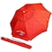 Tommy Bahama Sand Anchor 7 feet Beach Umbrella with Tilt and Telescoping Pole (Red Stripe)