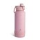 Manna Push Stainless Steel Bottle with Push-open Locking Lid and Sipping Spout - 40 Oz - Rose Powder Coat
