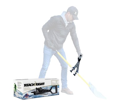 Snow Shovel Back Saving Attachment   Converts Regular Tool to Ergonomic Yard Tool   Handle Attachment for Snow Removal   Fits Snow Shovel for Driveway Ice Shovel for Car and Other Winter Tools