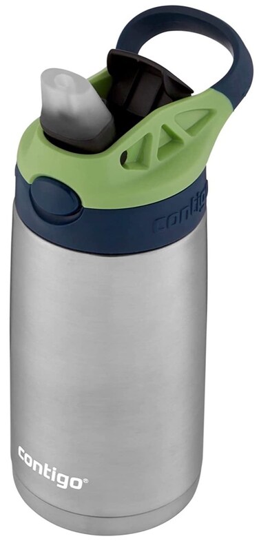 Contigo AUTOSPOUT Camping Hydration Thermal Bottle, 1 Count (Pack of 1), Blueberry/Green Apple