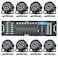 CO-Z LED Stage Lights DMX, 8 pcs 18x3W RGB Par Can Lights Package with Remote Controller Sound Activated Stage Effect Lighting for Party DJ Dance Church Wedding Home Uplighting