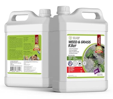 ECO Garden PRO - Organic Vinegar Weed Killer   Kid/Pet Safe   Clover Moss, Green Grass &amp; Poison Ivy Killer for Lawns   Spray Ready Glyphosate Free Herbicide (1 Gallon)