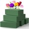 Upgraded 6 Pack Floral Flower Foam Blocks, Green Plant Foam for Flower Arrangements, Wet &amp; Dry Florist Foam Styrofoam for Fresh and Artificial Flowers (5.5"L X 3.1"W X 1.6"H)