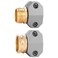 Sanpaint Zinc and Aluminum Male and Female Coupling, Fits All 5/8-Inch and 3/4-Inch Garden Hose Repair Fitting, 2 Pack(Female &amp; Male)