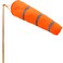Anley 30 Inch Windsock - Rip-stop Polyester Wind Direction Measurement Sock Bag with Reflective Belt - For Outdoors Airport Farm &amp; Park - Orange 2.5 Feet