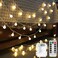 Battery Operated LED Globe String Lights, 2-Pack Total 52FT 120LEDs - Each 26FT 60LEDs 8 Mode Waterproof Christmas Fairy String Lights with Remote for Home Bedroom Garden Wedding Party Decoration