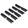 Mtsooning 25mm Greenhouse Frame Pipe Tube, 10 Pcs Plastic Garden Buildings Tube Clip, Black ABS Snap Clamp Tube Film Clip Connector for Sunshade Nets Frame Shelters Season Plant Supplies