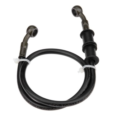 Mtsooning Motorcycle Brake Hydraulic Line, 60cm/23.6inch Braided Clutch Oil Pipe, Stainless Brake Hose Replacement for ATV Motorbike Pit Dirt Bike