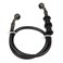 Mtsooning Motorcycle Brake Hydraulic Line, 60cm/23.6inch Braided Clutch Oil Pipe, Stainless Brake Hose Replacement for ATV Motorbike Pit Dirt Bike