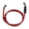 Mtsooning 120cm Motorcycle Brake Clutch Line, Universal Hydraulic Oil Pipe, Rotatable Front &amp; Rear Gas Hose Banjo Bolt Replacement for Dirt Bike ATV Moped Scooter