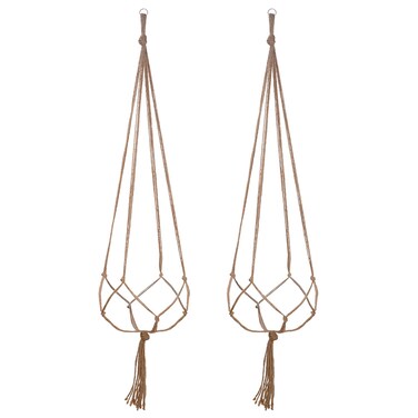 EBOOT 2 Pack 48 Inches Large Macrame Plant Hanger Rope to Hang Flower Pot Plant Holder for Indoor Outdoor Decorations, 4 Legs