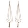 EBOOT 2 Pack 48 Inches Large Macrame Plant Hanger Rope to Hang Flower Pot Plant Holder for Indoor Outdoor Decorations, 4 Legs