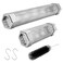 Pellet Smoker Tube Set, 6" &amp; 12" Stainless Steel BBQ Wood Smoker Tube with Brush and 2 Hooks for 2.5hrs/5hrs of Billowing Cold/Hot Smoking for All Grills or Smokers, Smoking Cheese Beef Nuts Fish