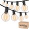 RTTY Outdoor String Lights 50ft, G40 Led Patio Lights with 26pcs Plastics Bulbs, Shatterproof Waterproof Connectable Hanging Globe Lights for Porch Cafe Bistro Backyard Gazebo Balcony Party
