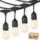 Svater Outdoor String Lights Led 105FT, Commercial Grade Patio Lights with 1W Dimmable S14 Shatterproof Bulbs, ETL Listed Heavy-Duty Outside Waterproof Cafe Bistro Market Lighting Warm White