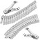 Samhopo 40 PCS Garden Clips, Greenhouse Clamps Made of Stainless Steel, Greenhouse Clips for Netting, Have a Strong Grip to Hold Down the Shade Cloth or Plant Cover on Garden Hoops