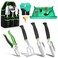 Housolution Gardening Tools Set, 8PCS Heavy Duty Garden Tools with Non-Slip Rubber Grip with Large Garden Bag for Tools Aluminum Alloy Hand Tools for Gardening,Gardening Gifts for Women and Men, Green