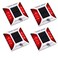 Aolyty Solar Driveway Dock Lights, IP68 Waterproof Solar Deck Lights Outdoor Warning Step Lights Reflective Road Marker for Sidewalk Stair Garden Pathway Walkway (4 Pack, Red)