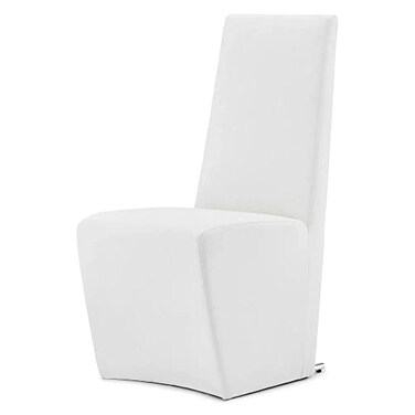 Zuri Furniture Boston High Back Modern Dining Chair - White